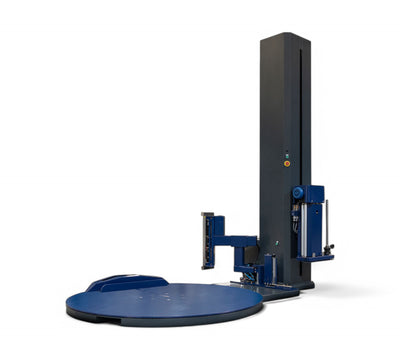 PSE 5400 Automatic Stretch Wrapping Machine with advanced auto clamp and weld system, designed for high-speed pallet wrapping and industrial automation efficiency
