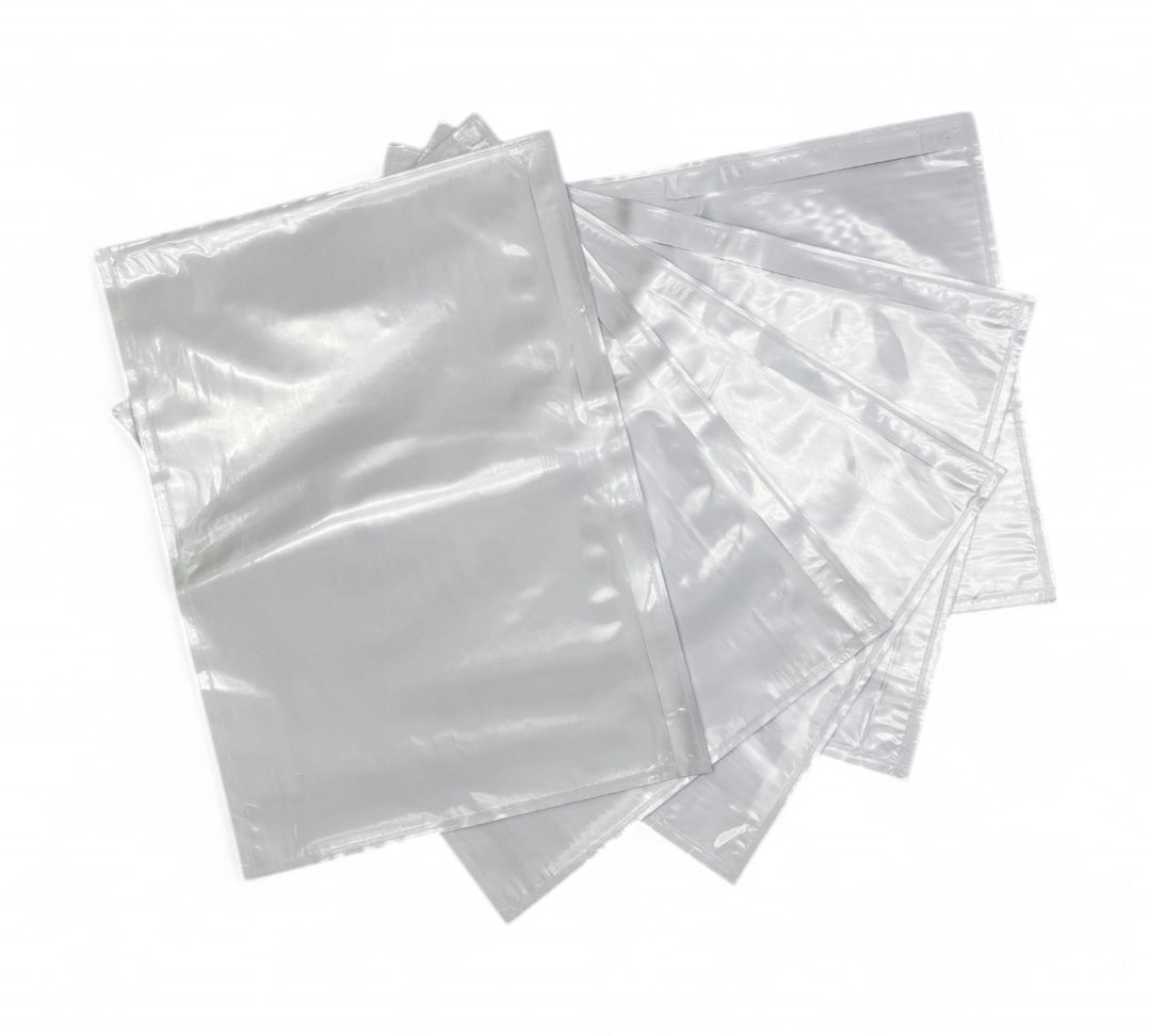 240 x 330mm white self-adhesive envelope shown flat for large document protection during transport