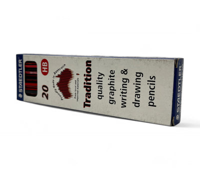 Staedtler pencil HB lead shown sharpened for school or office use with durable graphite core