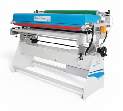 Vigano Mario TP 850 protective film applicator for flat panels with automatic 5Ð30mm film overhang cutting system